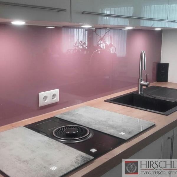 Küchenrückwand aus Glas rosa